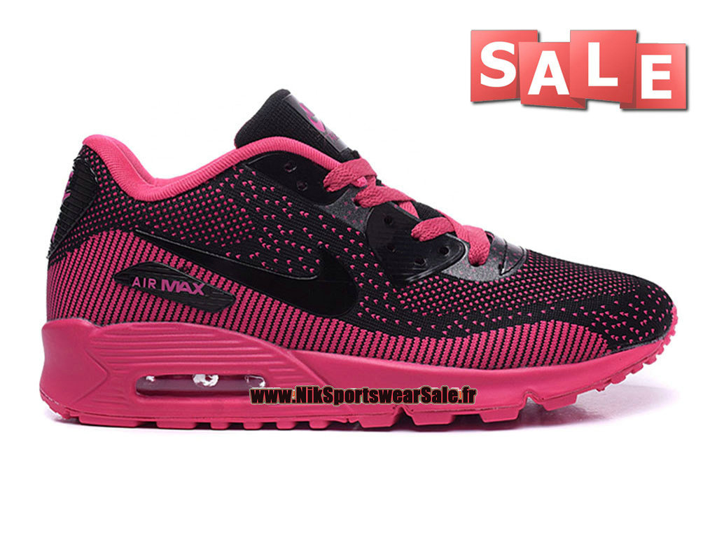 Nike Air Max 90 Flyknit GS - Chaussures Nike Sportswear Pas Cher Pour Femme/ Fille ...